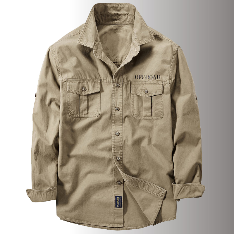 Tactical Military Shirt Cargo - Nova primavera dos homens multi-bolso militar