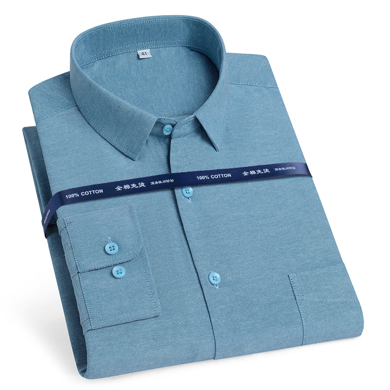 Oxford Cotton Casual Shirt Business - Oversize 11xl 10xl 9xl qualidade puro