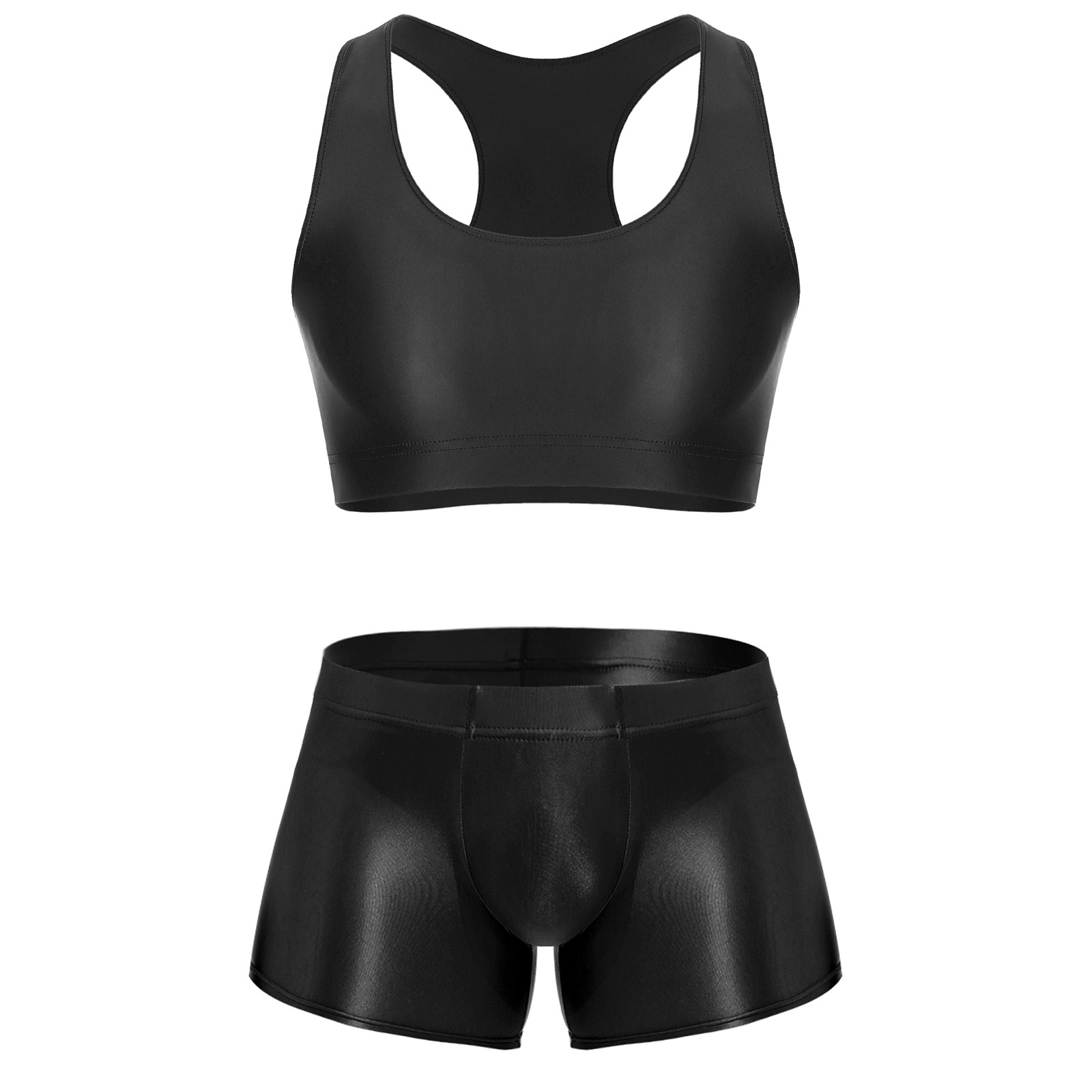 Underwear - Conjunto de Fitness Masculino Brilhante e