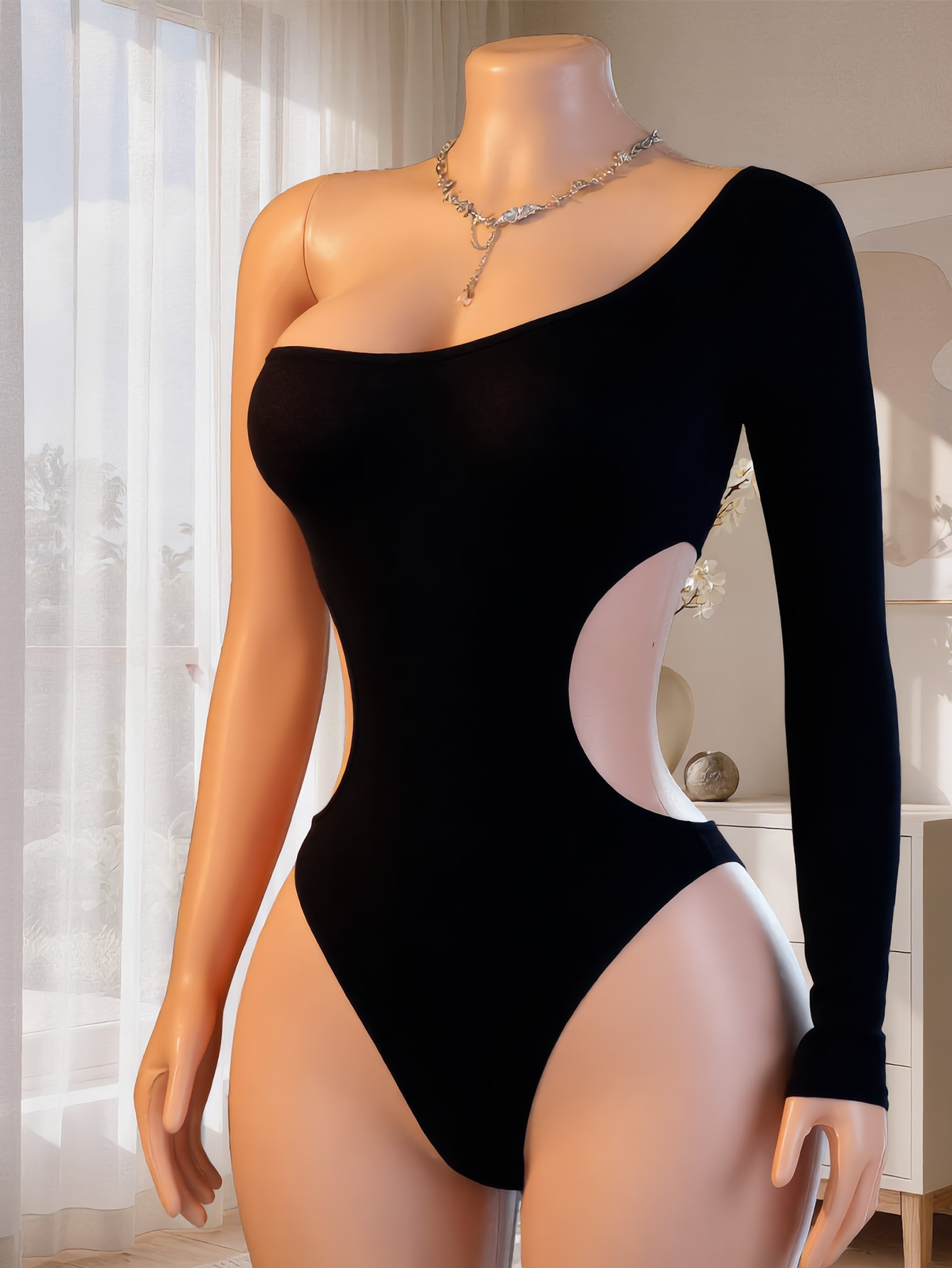 Underwear - Body feminino de manga comprida com