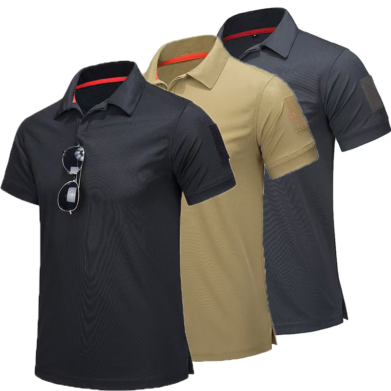 Tactical Military Shirt Cargo - Pulôver militar respirável masculino, camisetas esportivas