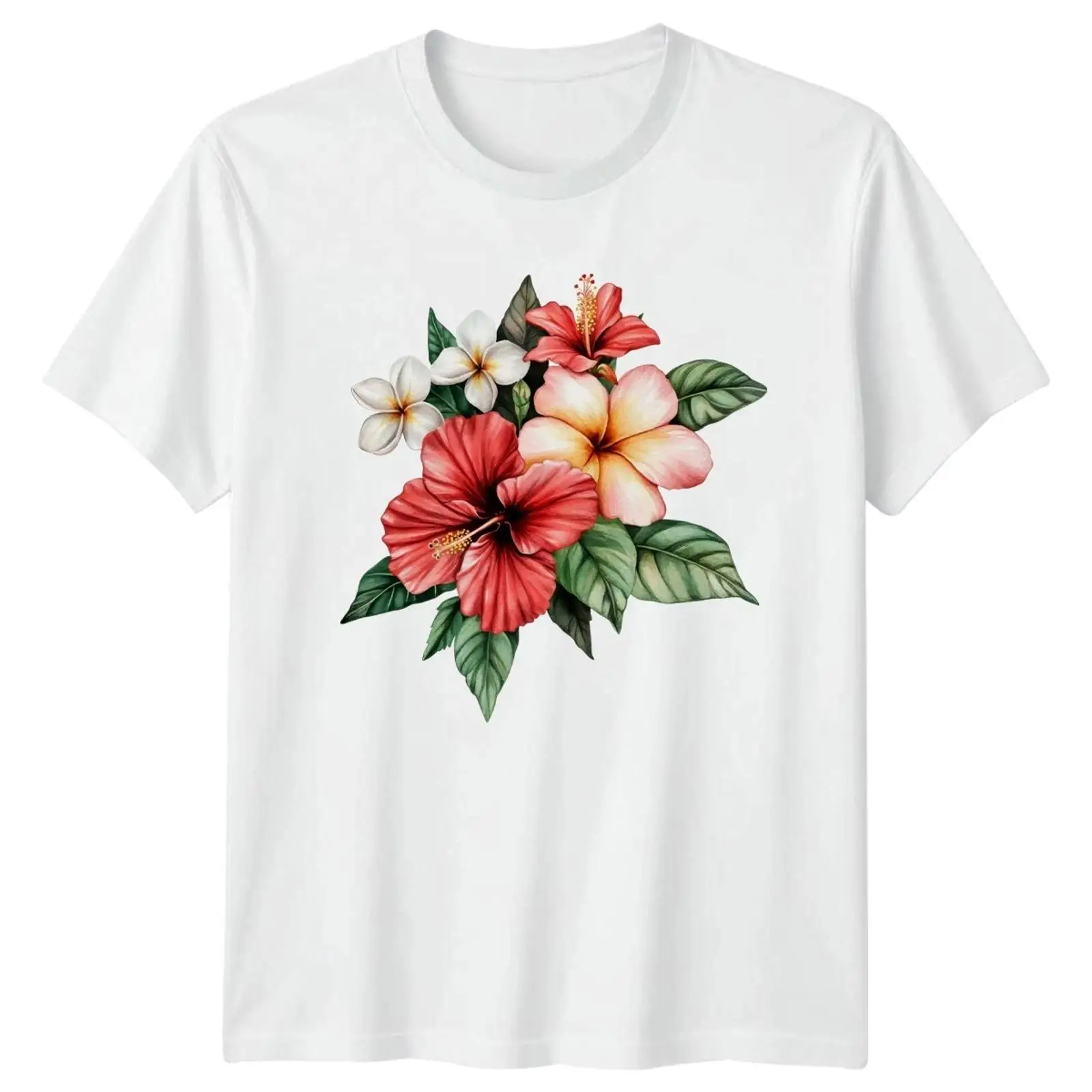 Vintage Hawaiian Floral Shirt - Camiseta masculina e feminina com estampa
