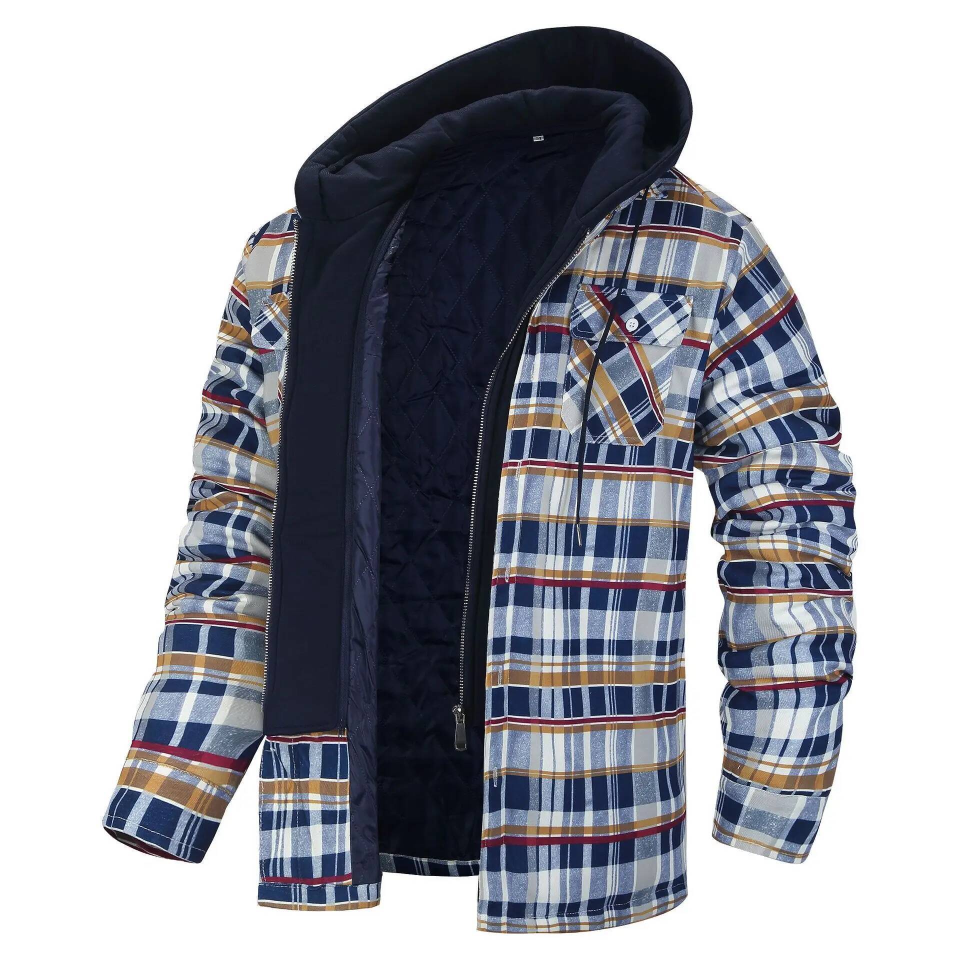 Flannel Plaid Shirt Heavy Weight - Jaqueta xadrez de flanela de inverno