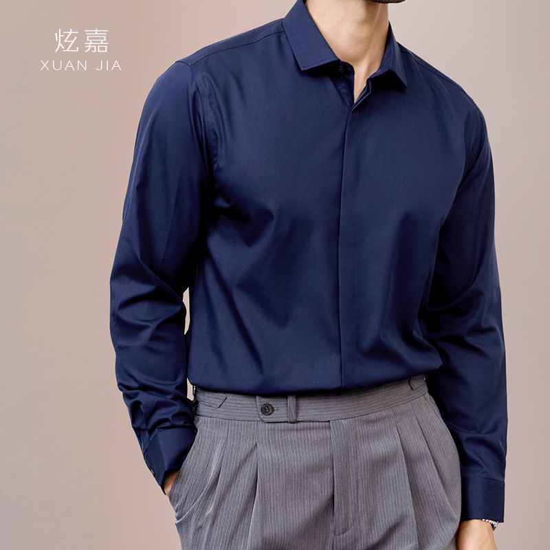Mens Satin Silk Dress Shirt - Camisa Masculina de Seda 2026 Nova