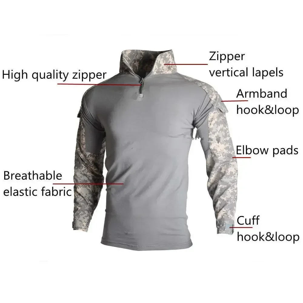 Mc ternos táticos ao ar livre  - Tactical Military Shirt Cargo avaliação e preço