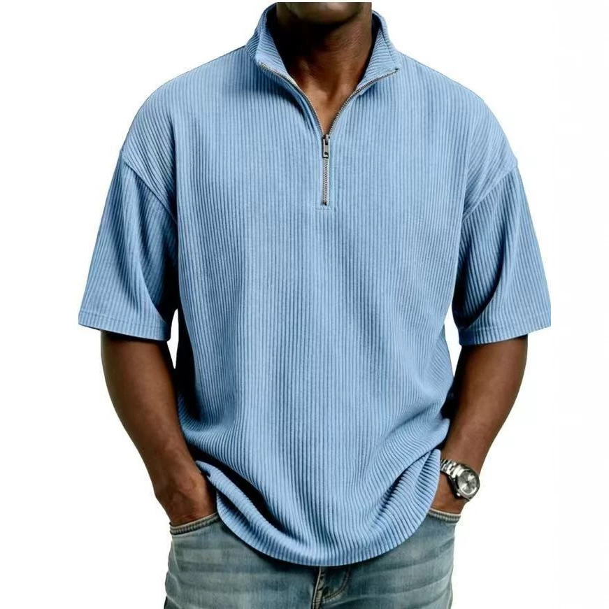 Camisa de Corduroy de Verão co - Corduroy Button Up Shirt Men avaliação e preço