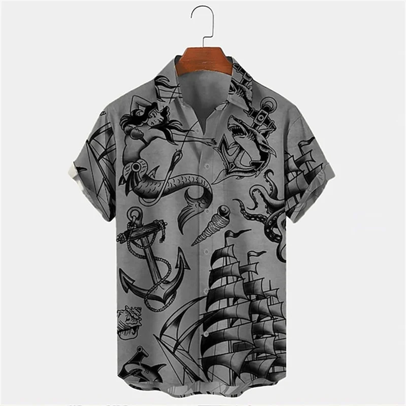 Camisa Havaiana Masculina de V - Vintage Hawaiian Floral Shirt avaliação e preço