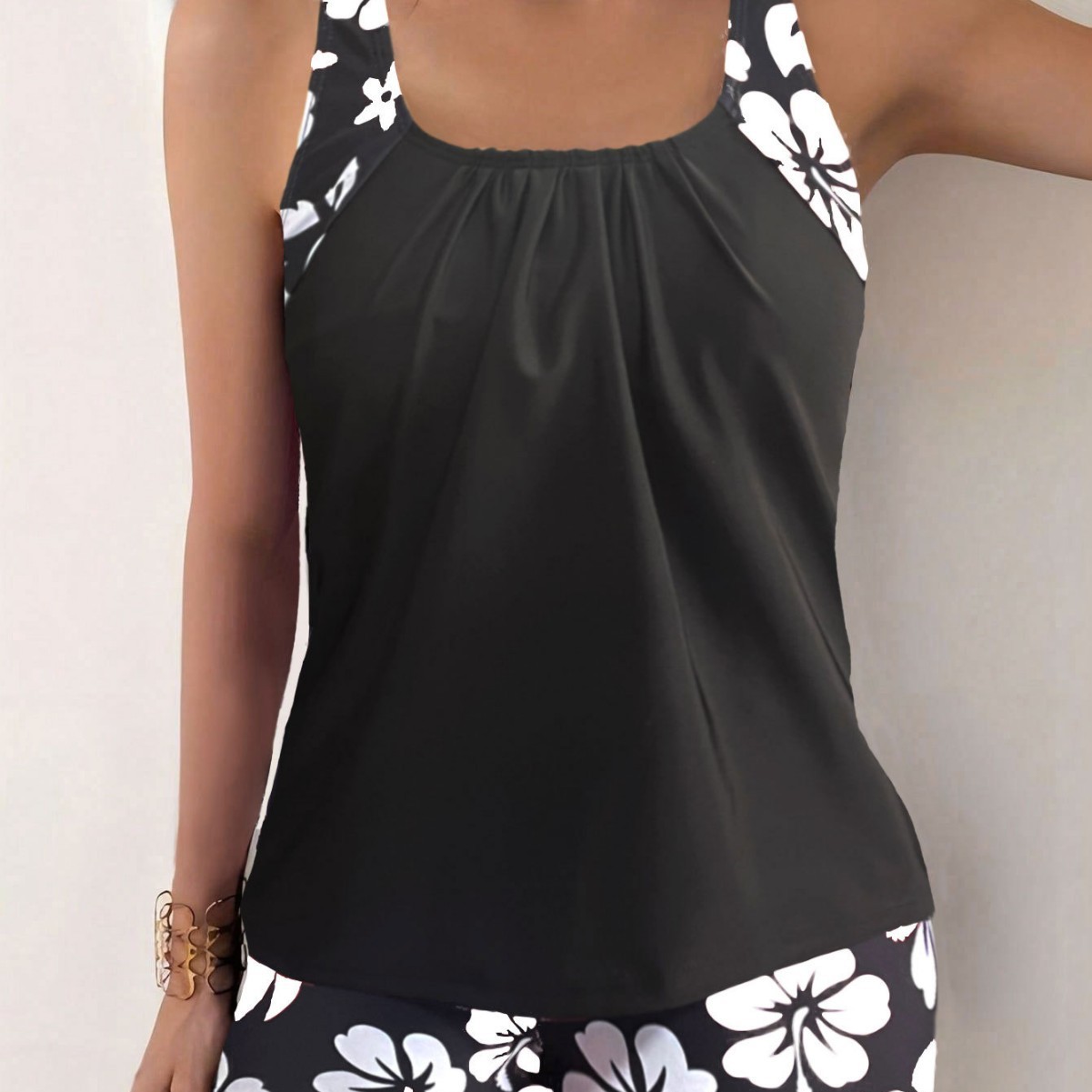 Tankini Feminino com Shorts, M - Shorts avaliação e preço