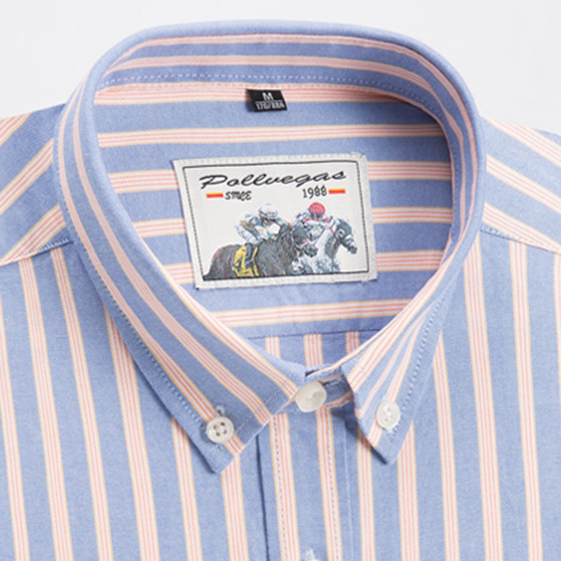 Novas Camisas de Manga Longa 1 - Oxford Cotton Casual Shirt Business avaliação e preço