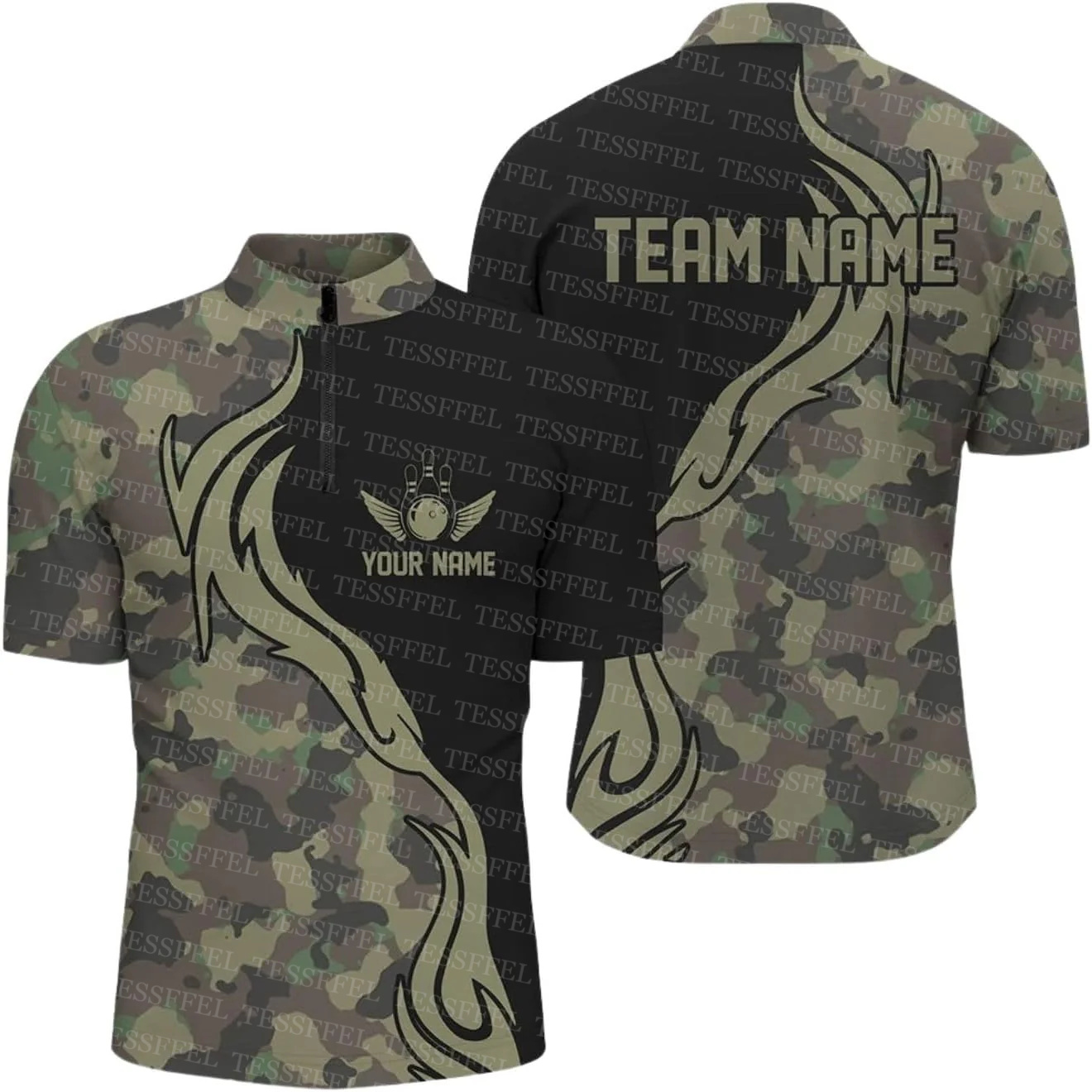 Nome personalizado graffiti ch - Short Sleeve Bowling Shirt Retro avaliação e preço
