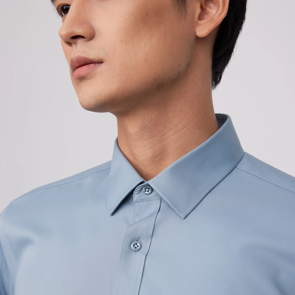 Camisa Social Masculina Sem Pa - Breathable Bamboo Fiber Shirt Non Iron avaliação e preço