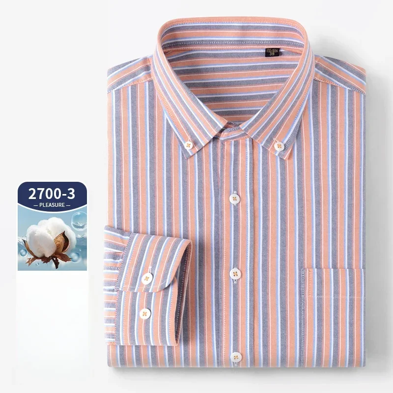 Camisa de manga longa de alta  - Oxford Cotton Casual Shirt Business avaliação e preço