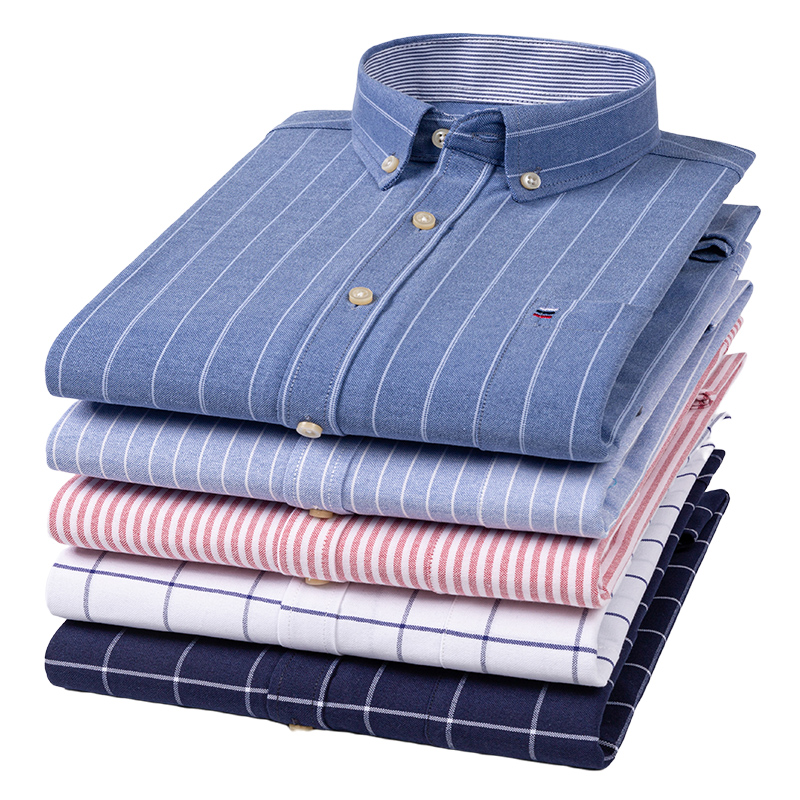100% algodão puro oxford mascu - Oxford Cotton Casual Shirt Business avaliação e preço