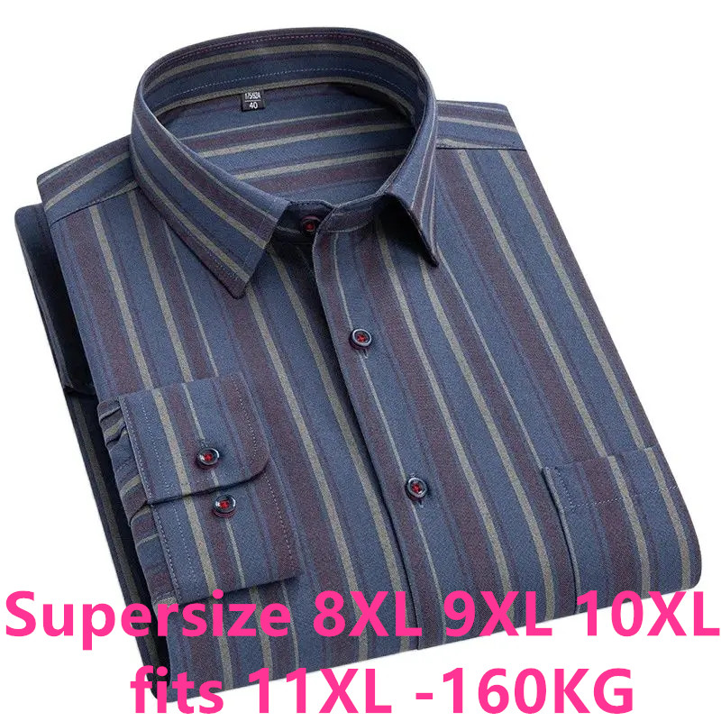 Tamanho grande 11xl 10xl 9xl 8 - Oxford Cotton Casual Shirt Business avaliação e preço