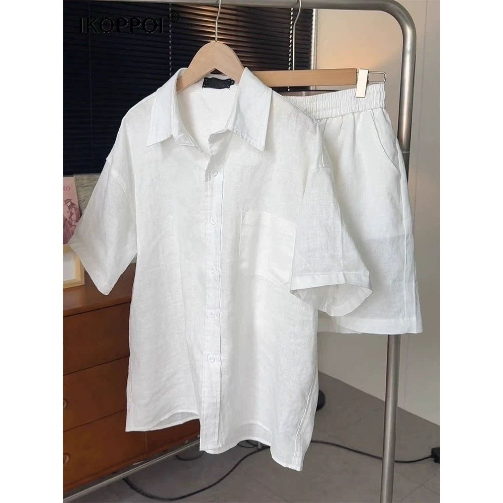 Conjunto de Camisa de Algodão  - Mens Linen Shirt Long Sleeve avaliação e preço