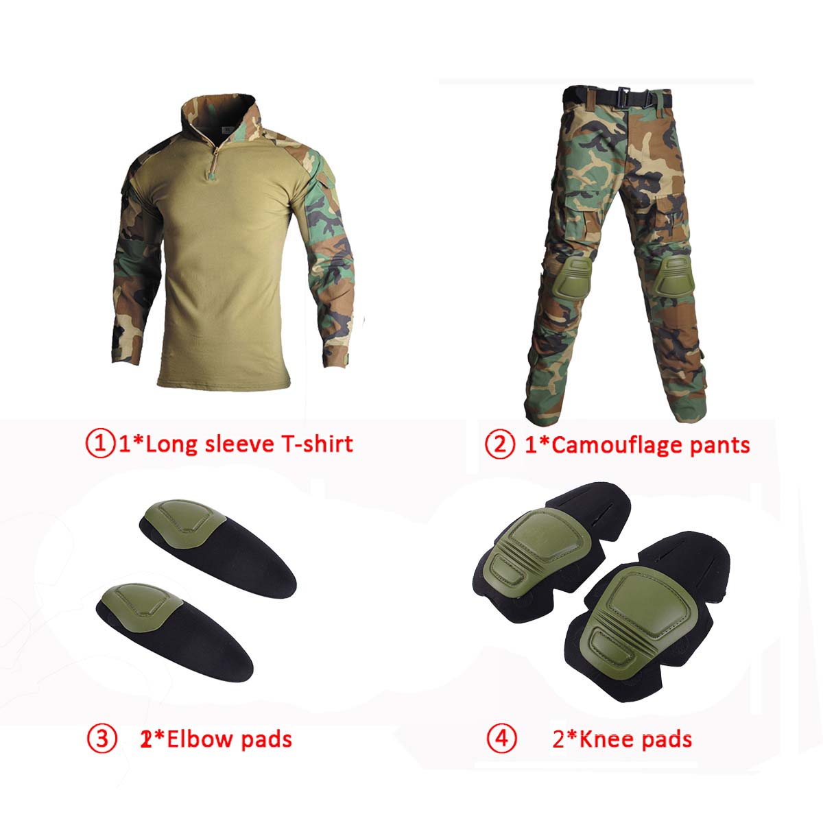 Conjunto de uniforme tático G2 - Tactical Military Shirt Cargo avaliação e preço