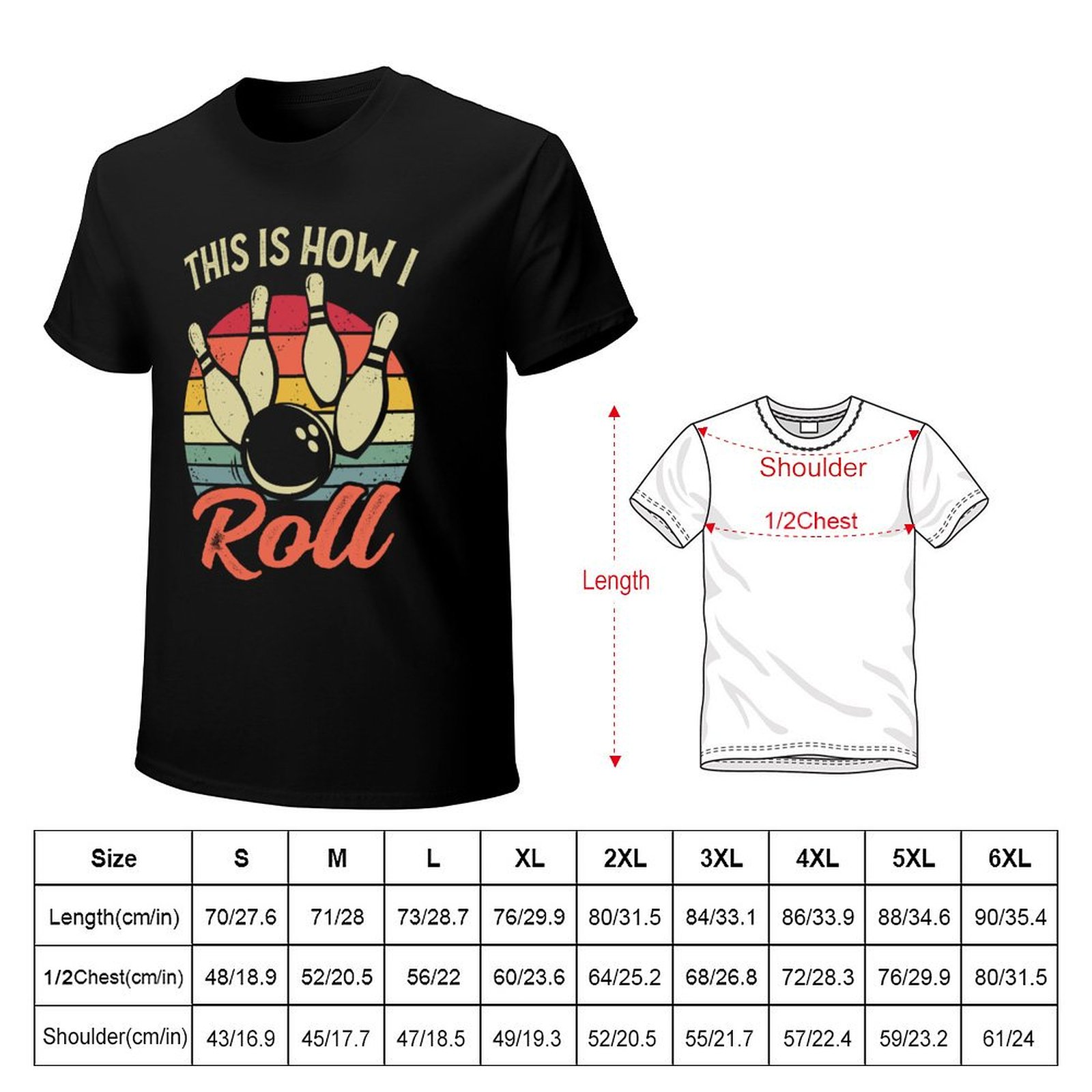 Camiseta retrô com estampa de  - Short Sleeve Bowling Shirt Retro avaliação e preço