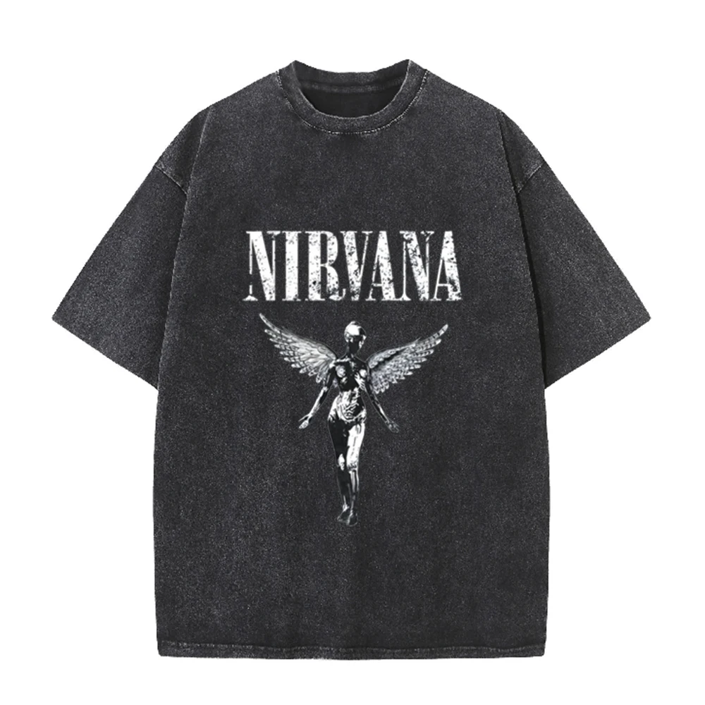 Camiseta Oversized Retro com L - Acid Wash Vintage Graphic T Shirt avaliação e preço