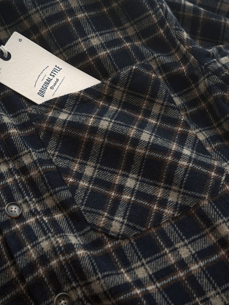‌ Japonês vintage pesado camis - Flannel Plaid Shirt Heavy Weight avaliação e preço