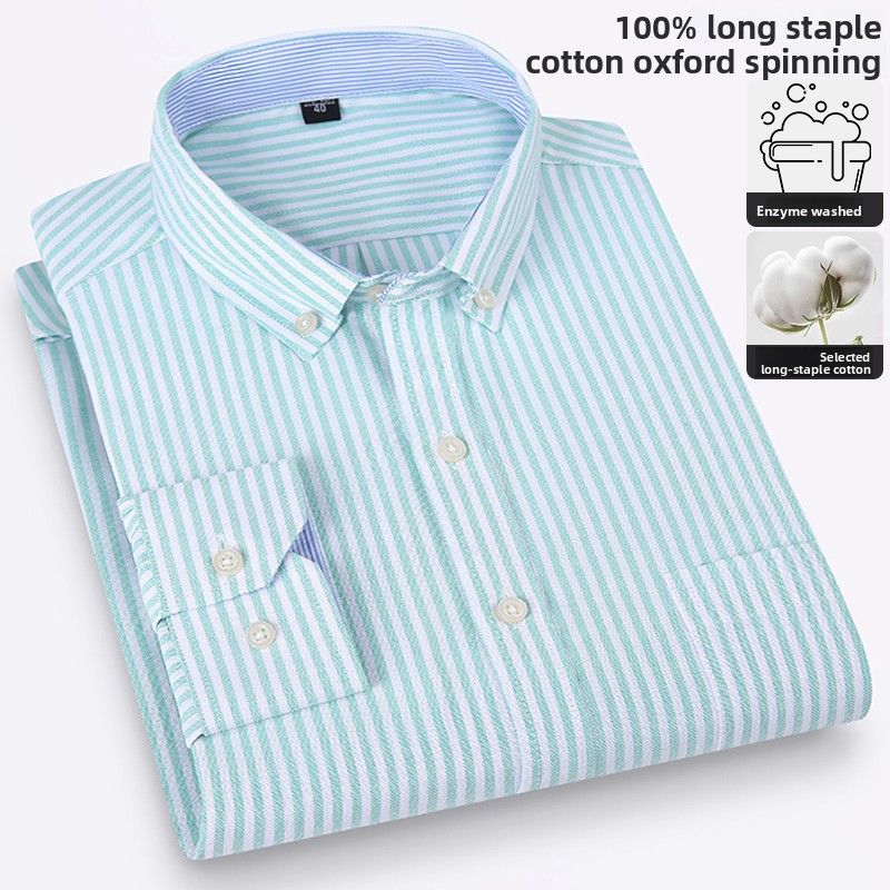 Algodão puro de alta qualidade - Oxford Cotton Casual Shirt Business avaliação e preço