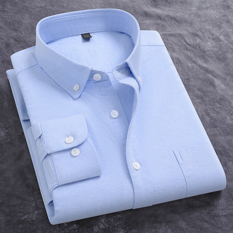 Primavera novos homens oxford  - Oxford Cotton Casual Shirt Business avaliação e preço