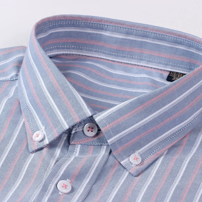 Camisa Masculina de Manga Long - Oxford Cotton Casual Shirt Business avaliação e preço