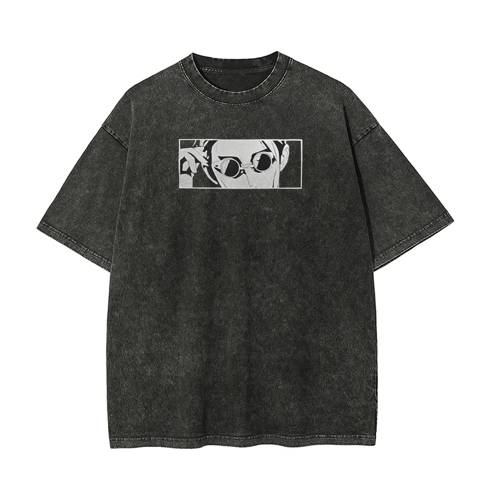 Camiseta Kento Nanami Jujutsu  - Acid Wash Vintage Graphic T Shirt avaliação e preço