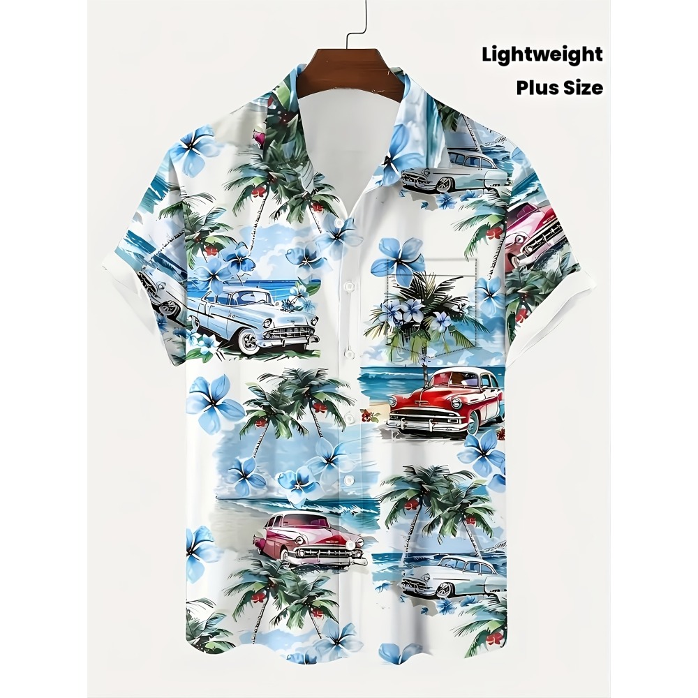 Camisas Havaianas Masculinas V - Vintage Hawaiian Floral Shirt avaliação e preço
