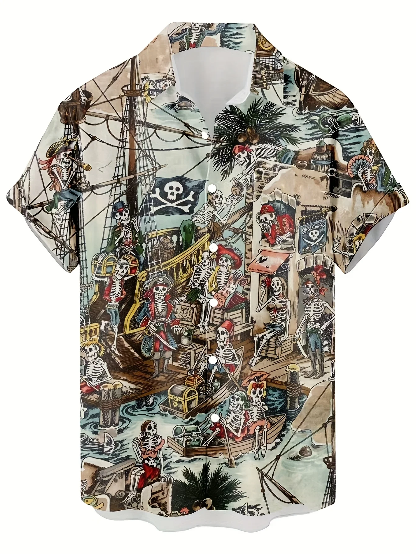 Camisas Havaianas Masculinas V - Vintage Hawaiian Floral Shirt avaliação e preço