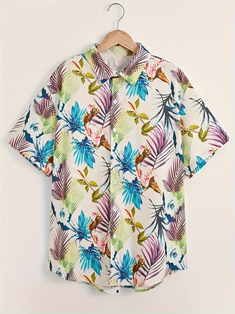 Camisa masculina clássica com  - Short Sleeve Bowling Shirt Retro avaliação e preço