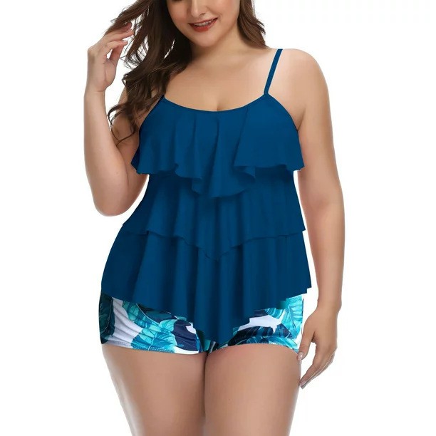 Biquíni Feminino Plus Size com - Shorts avaliação e preço