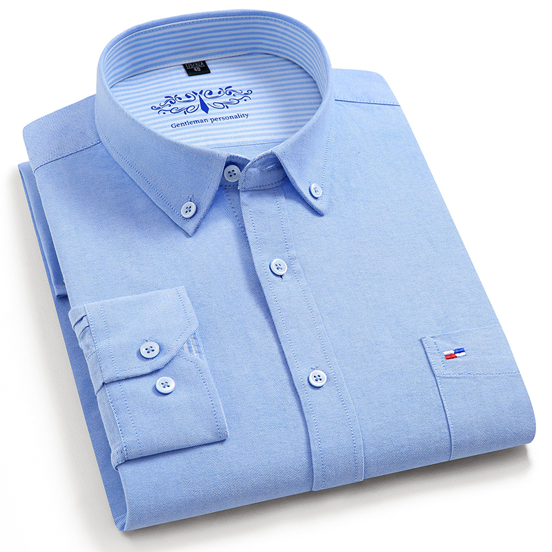 Camisa Oxford de manga longa m - Oxford Cotton Casual Shirt Business avaliação e preço