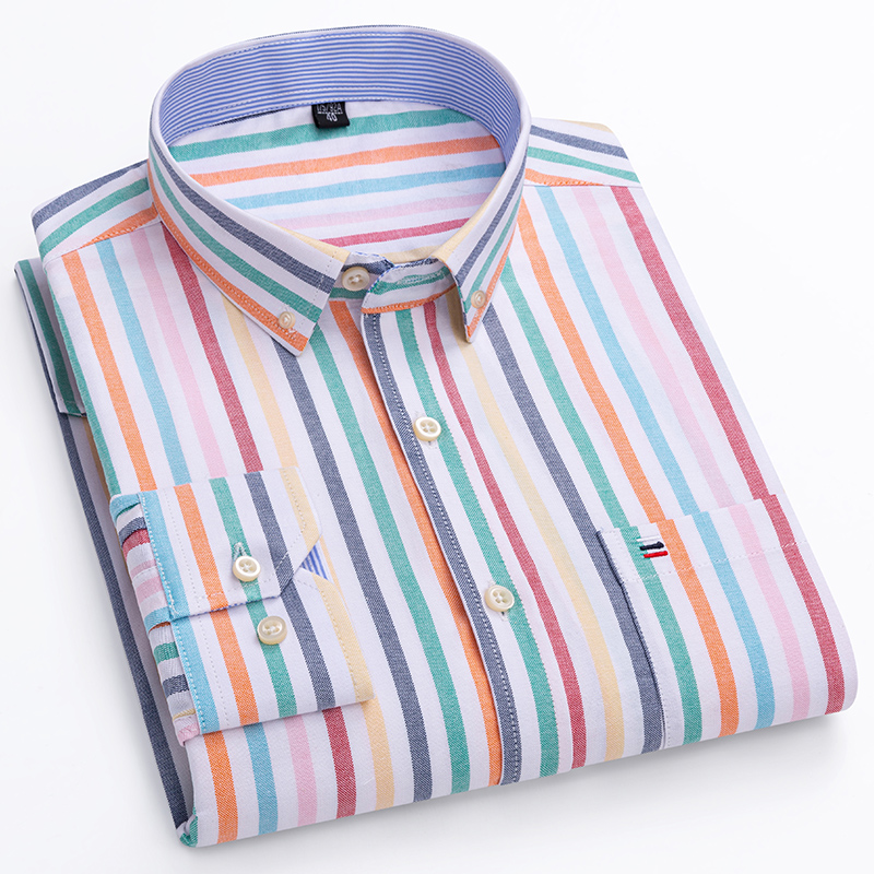 2024 moda masculina trabalho n - Oxford Cotton Casual Shirt Business avaliação e preço