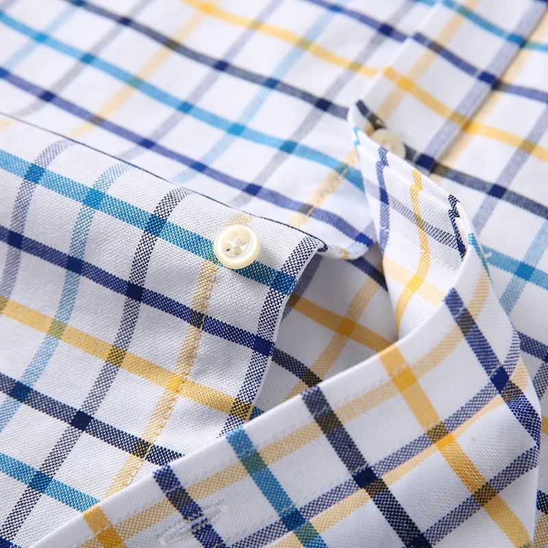 Camisas masculinas 100% algodã - Oxford Cotton Casual Shirt Business avaliação e preço