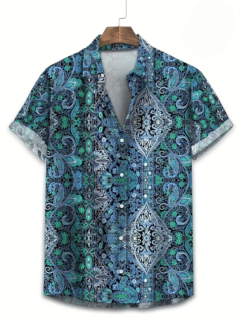 Camisa Havaiana Paisley Colori - Vintage Hawaiian Floral Shirt avaliação e preço