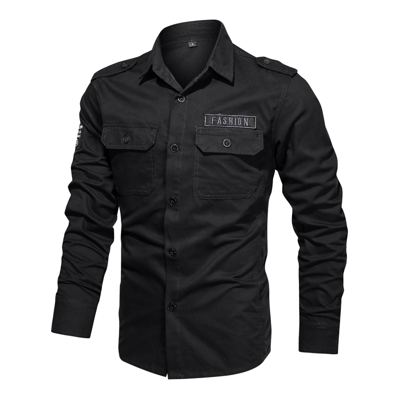 Camisas de carga para homens e - Tactical Military Shirt Cargo avaliação e preço