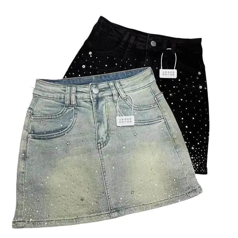 Saia Jeans K 59702 com Strass  - Jeans avaliação e preço
