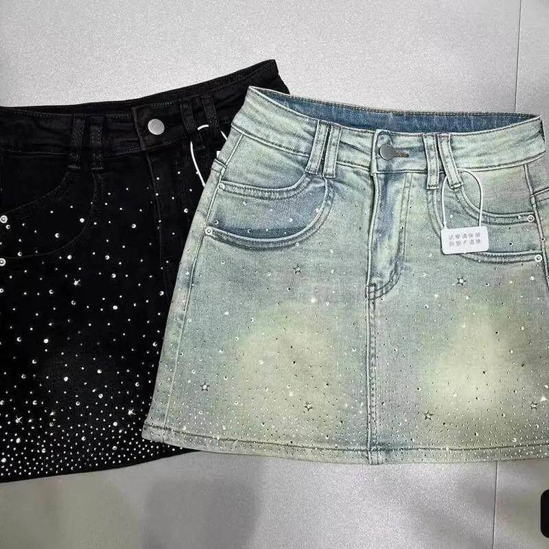 Saia Jeans K 59702 com Strass  - Jeans avaliação e preço
