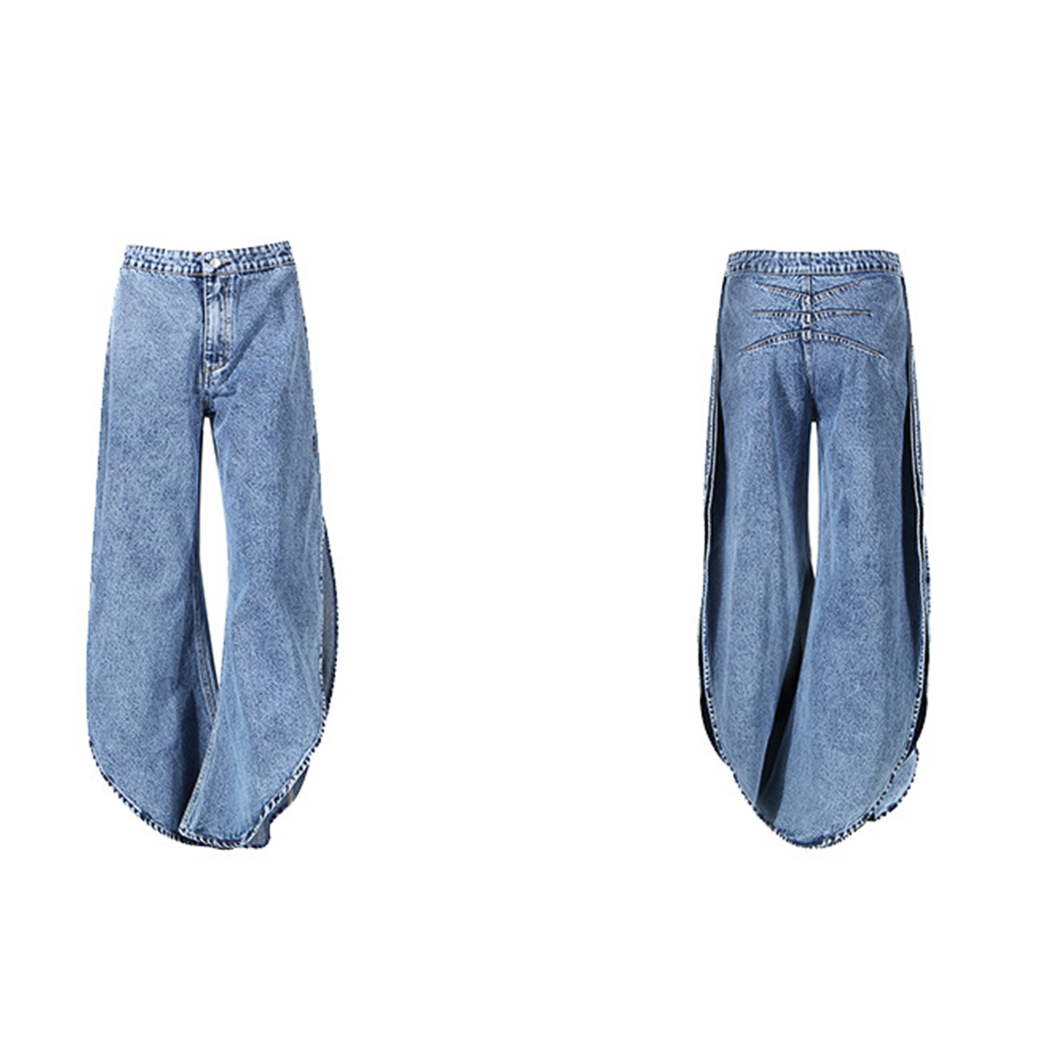 Conjunto Feminino Y2K de Duas  - Jeans avaliação e preço