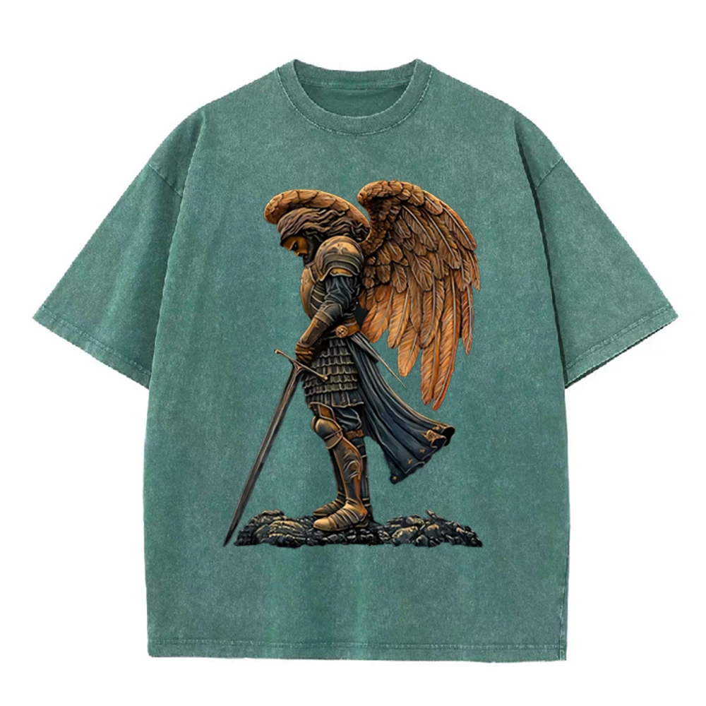 Camiseta Oversize Casual Cinza - Acid Wash Vintage Graphic T Shirt avaliação e preço