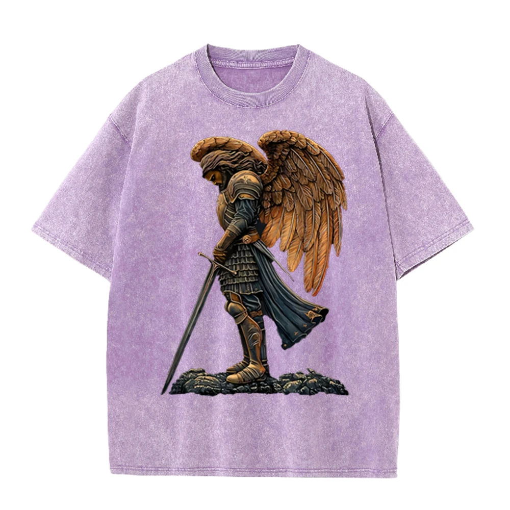Camiseta Oversize Casual Cinza - Acid Wash Vintage Graphic T Shirt avaliação e preço