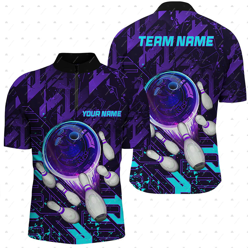Camisas Polo de Verão com Zípe - Short Sleeve Bowling Shirt Retro avaliação e preço