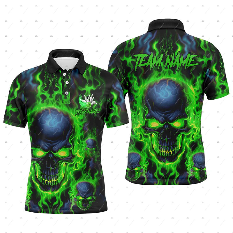 Camisas Polo de Manga Curta Pe - Short Sleeve Bowling Shirt Retro avaliação e preço
