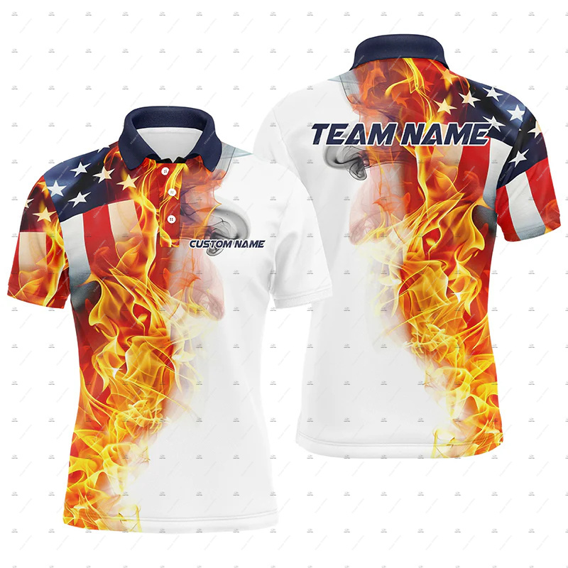 Camisas Polo de Manga Curta Pe - Short Sleeve Bowling Shirt Retro avaliação e preço