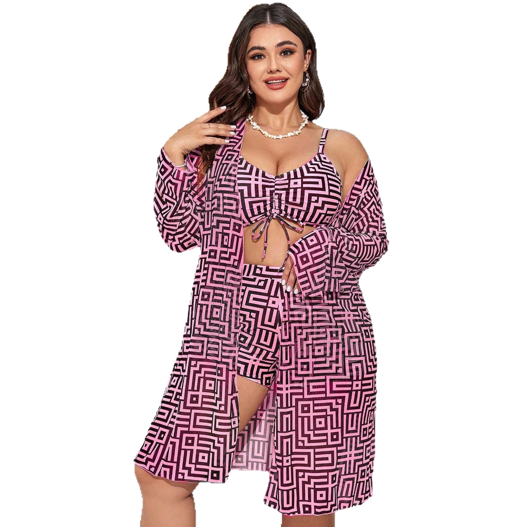 Maiô Plus Size com estampa geo - Shorts avaliação e preço