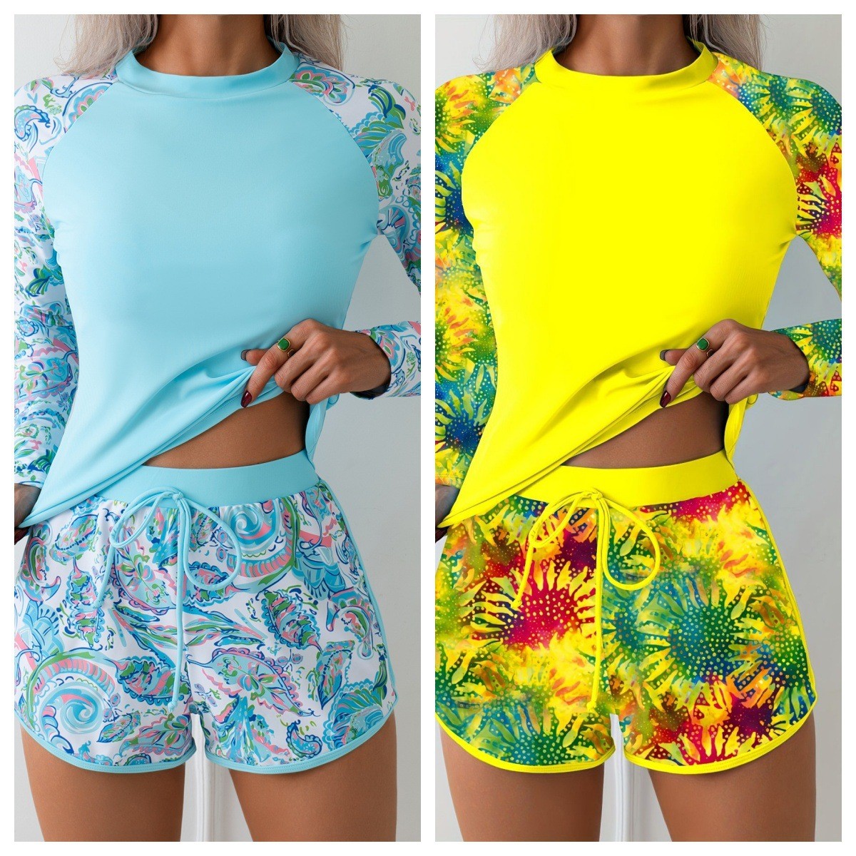 Conjunto de Moda Praia Feminin - Shorts avaliação e preço