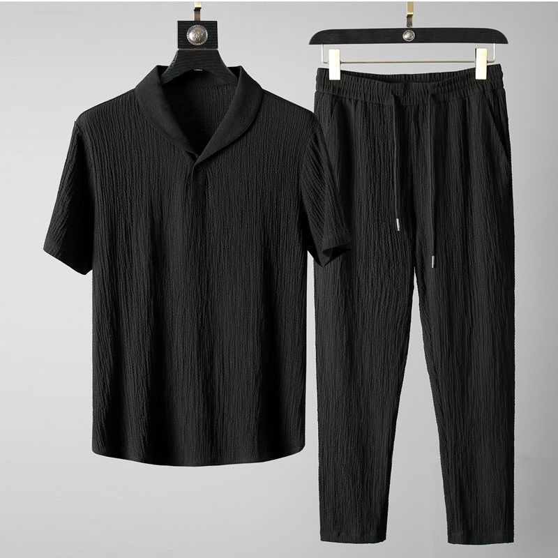 Verão ultra-fino de duas peças - Mens Linen Shirt Long Sleeve avaliação e preço