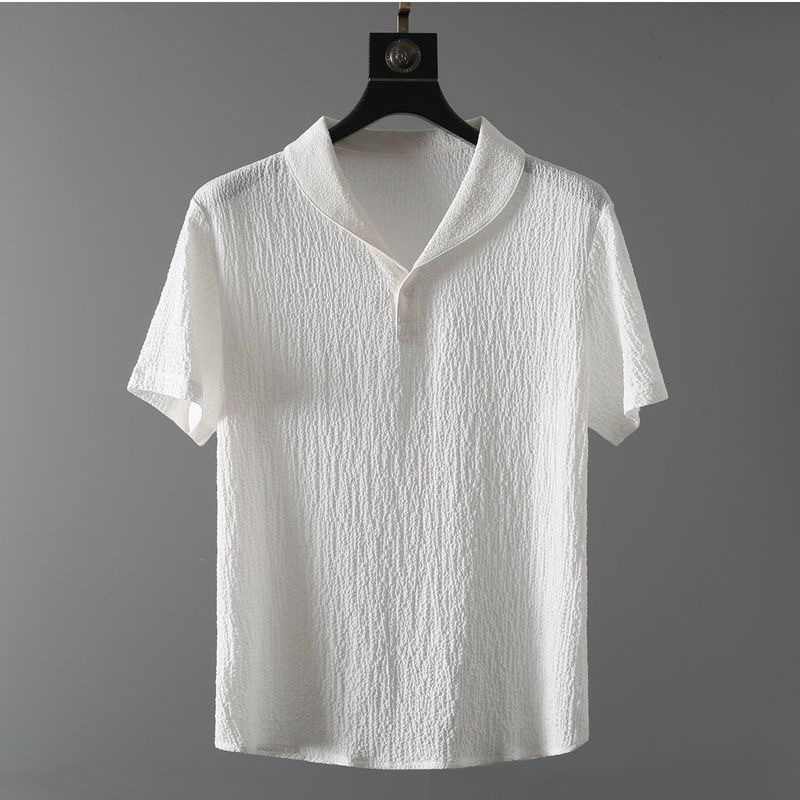 Verão ultra-fino de duas peças - Mens Linen Shirt Long Sleeve avaliação e preço