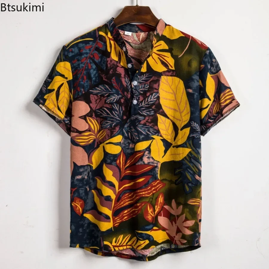 Venda quente dos homens havaia - Vintage Hawaiian Floral Shirt avaliação e preço