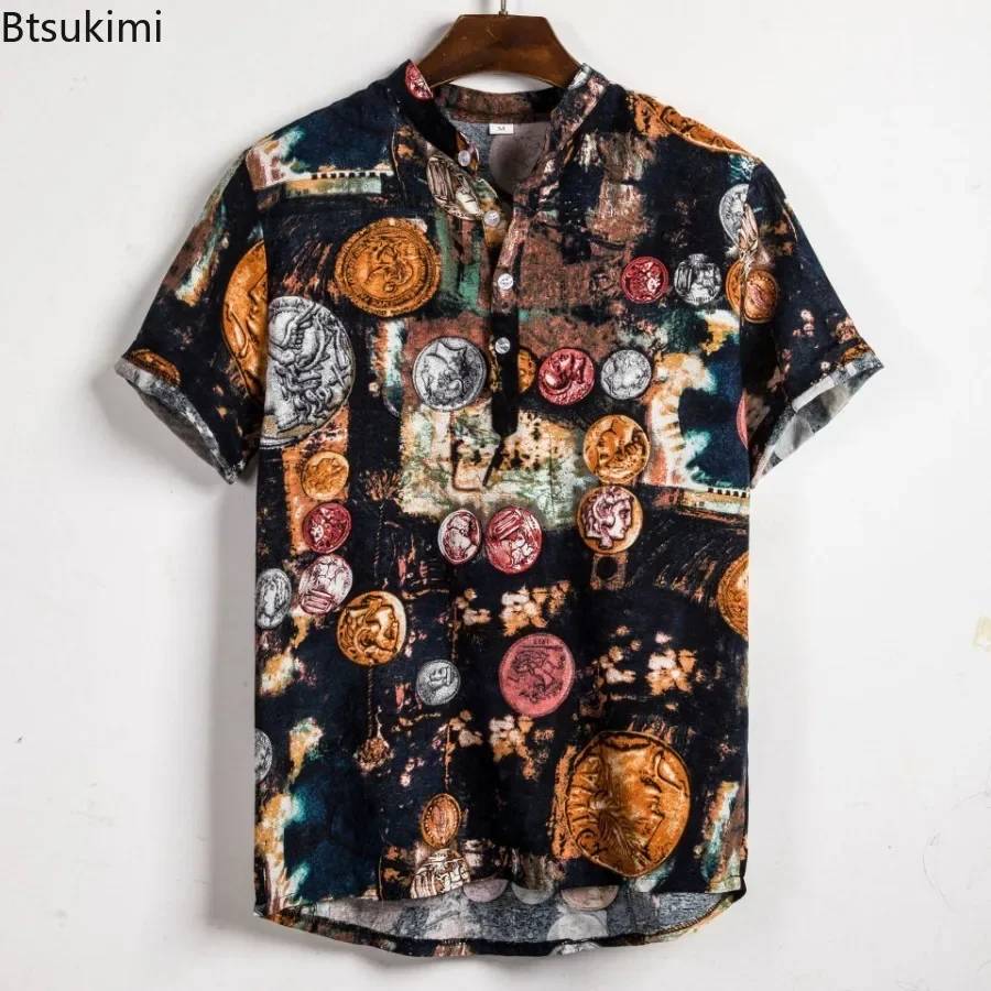 Venda quente dos homens havaia - Vintage Hawaiian Floral Shirt avaliação e preço